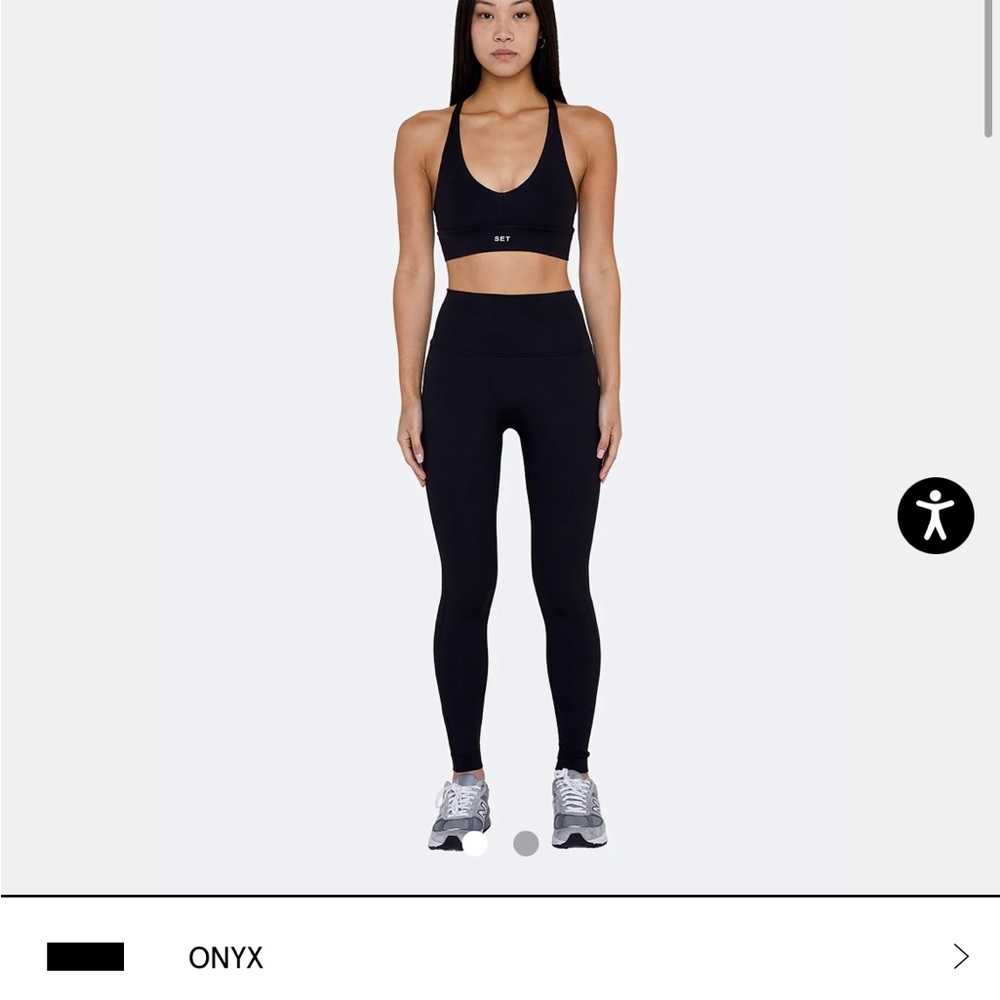 SET Active LuxeForm Leggings — Size Small — Black/ONYX — Worn Twice